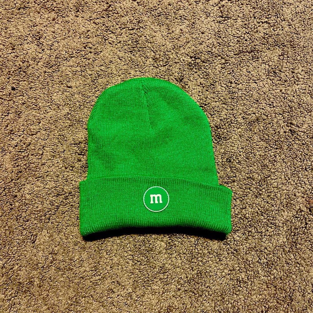 Green M&M Beanie